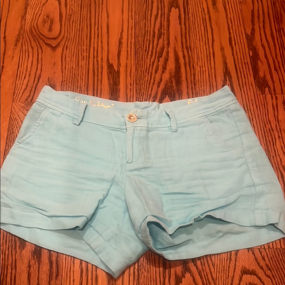 Lilly Pulitzer Sky Blue Calla  Shorts